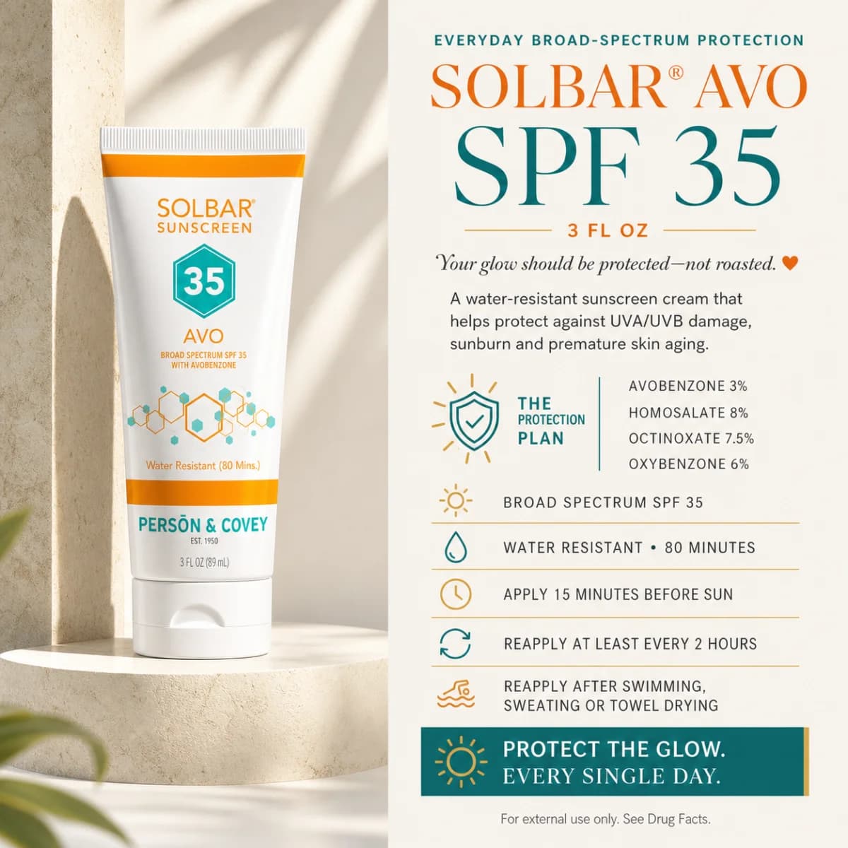 Solbar® AVO Broad Spectrum Sunscreen SPF 35