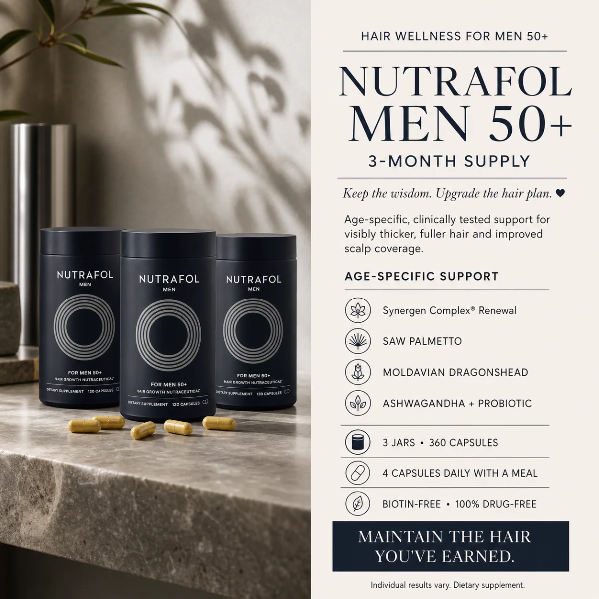 Nutrafol Men's 50+ 3-Month Supply