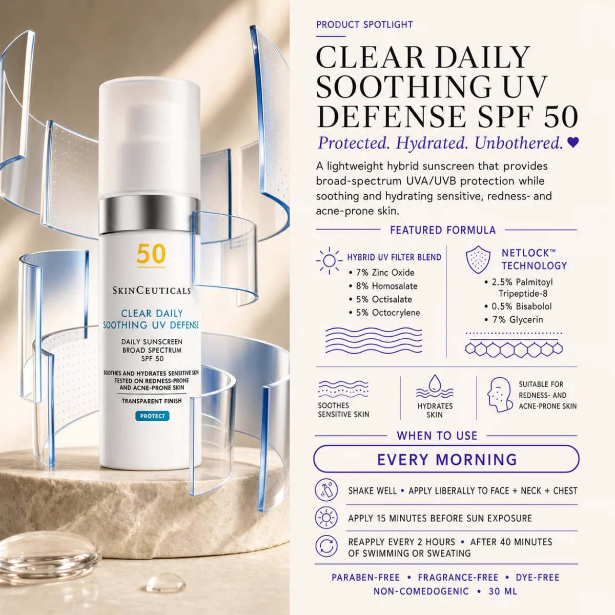 Clear Soothing UV Defense SPF 50
