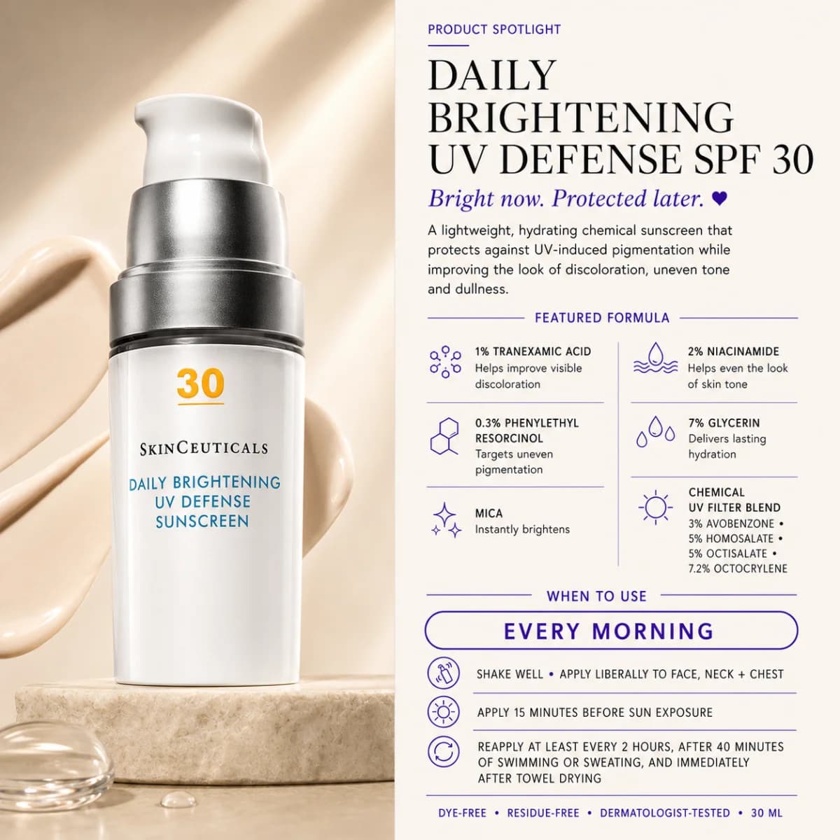 Daily Brightening UV Defense SPF 30